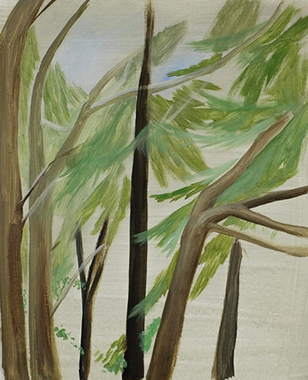 Foresta, 43 x 57 cm, acrylic on linen, 2013