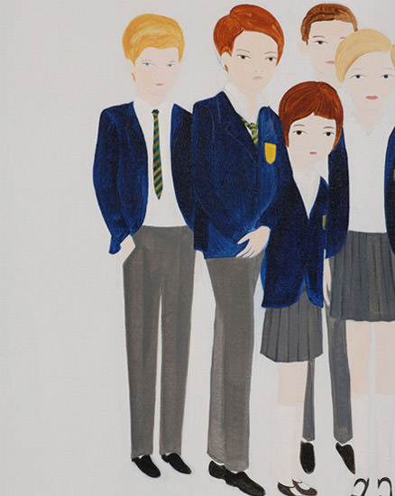 High School, 2006, acrylic on canvas, 110 x 140 cm 