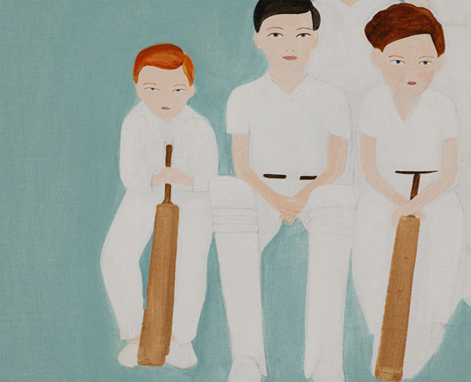 Cricket, 2006, acrylic on canvas, 96 x 120 cm 